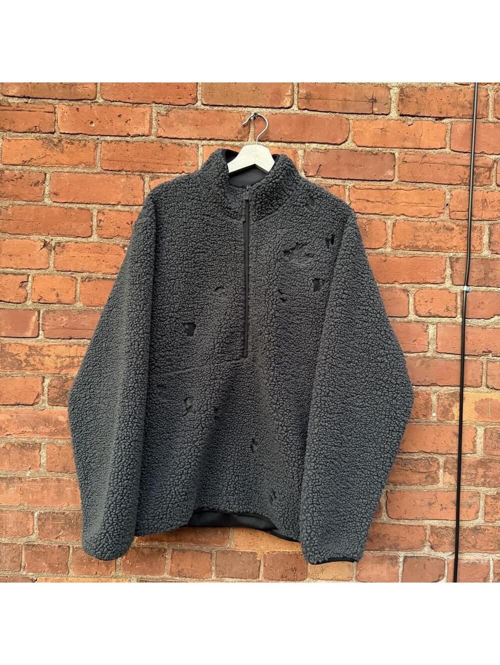 100 thieves pokemon Sherpa fleece half zip sweatshirt/jacket